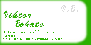 viktor bohats business card